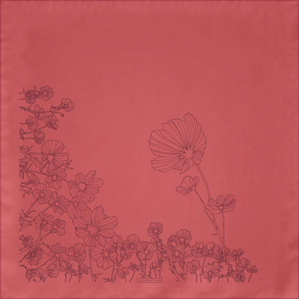 carré-de-soie-fleurs-rouge